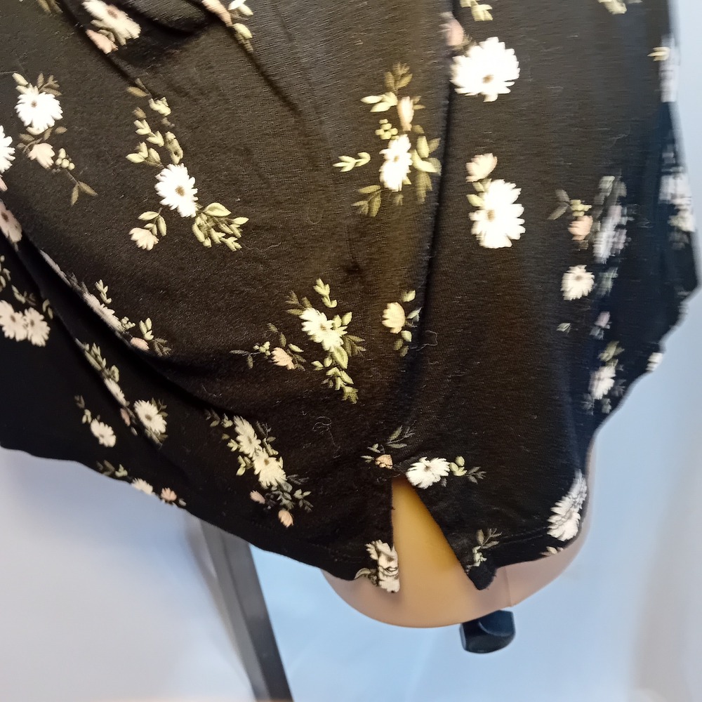 Déesse Lingerie Plus Size Button Down Sleep Top Floral Boho Cozy Loungewear 1X - Picture 12 of 16